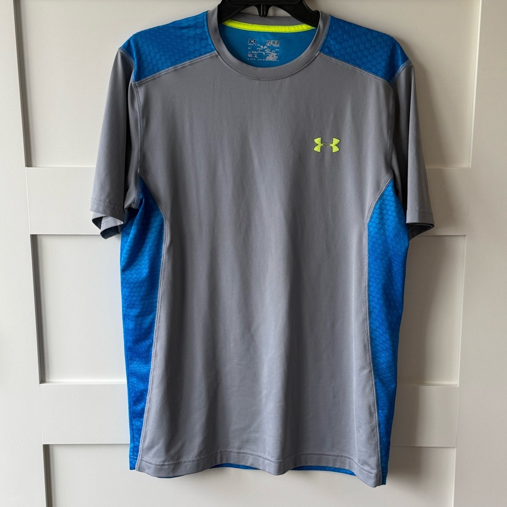 Under Armour Gray & Blue Short-Sleeve Performance Tee
